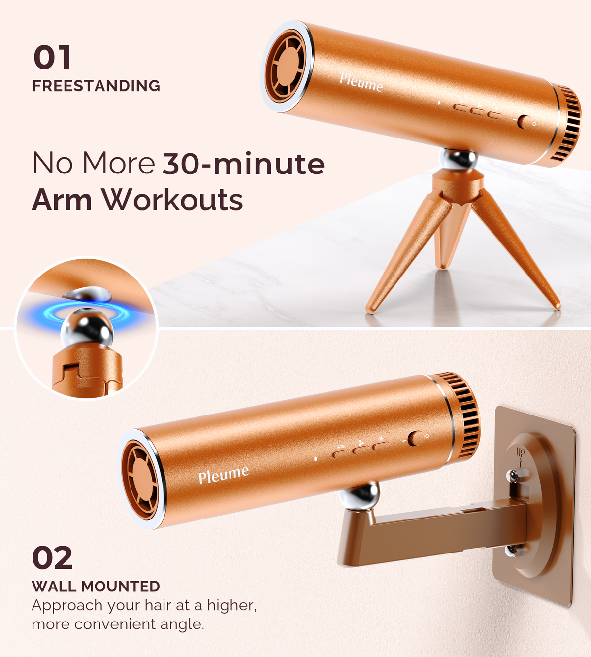 Pleume™ Hands-Free Hair Dryer