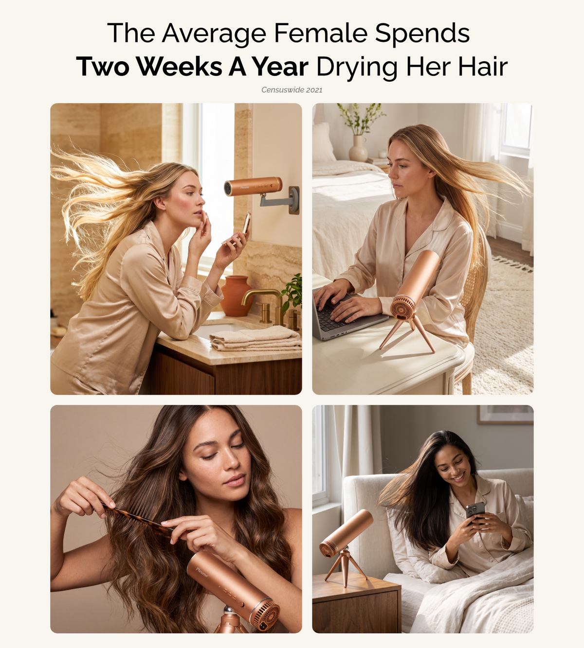 Pleume™ Hands-Free Hair Dryer