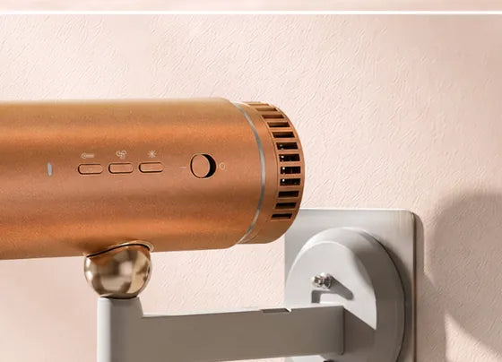 Pleume clipped onto its wall mount bracket